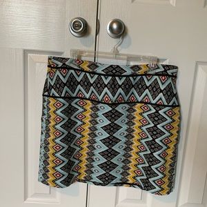 Fun tribal print LOFT skirt size 14